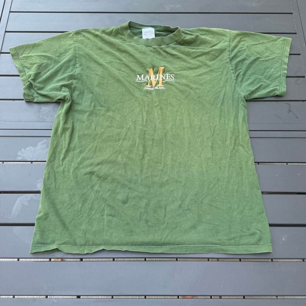 Vintage Marines Green and Gold T-shirt